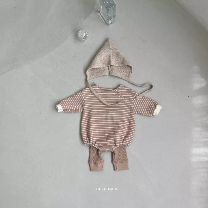 Bebe Holic - Korean Baby Fashion - #babyoutfit - Bay Stripes Bodysuit - 3