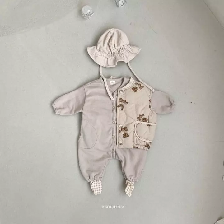 Bebe Holic - Korean Baby Fashion - #babyoutfit - Bear Bodysuit - 2