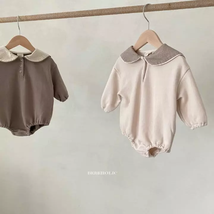 Bebe Holic - Korean Baby Fashion - #babyoutfit - Downey Collar Bodysuit - 10