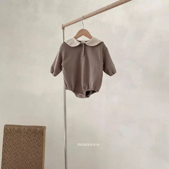 Bebe Holic - Korean Baby Fashion - #babyoutfit - Downey Collar Bodysuit - 11
