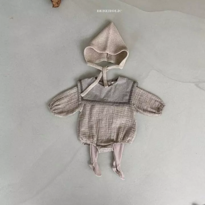 Bebe Holic - Korean Baby Fashion - #babyoutfit - Haze Collar Bodysuit - 6