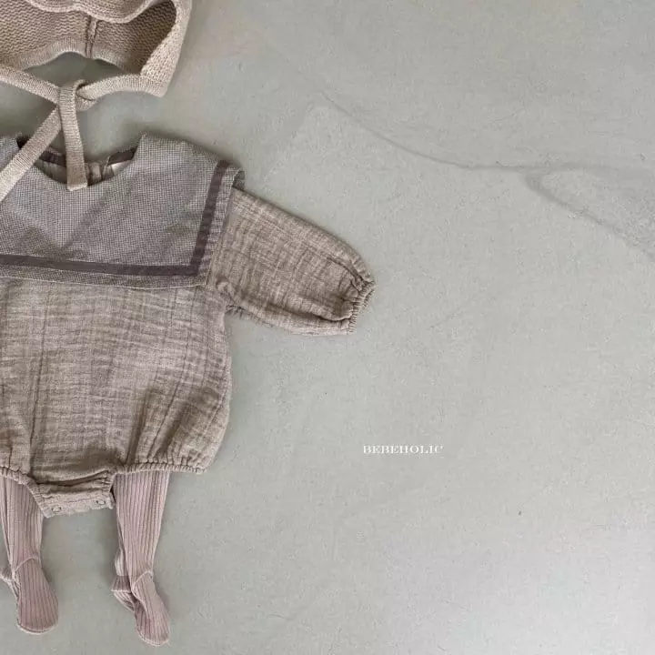 Bebe Holic - Korean Baby Fashion - #babyoutfit - Haze Collar Bodysuit - 7