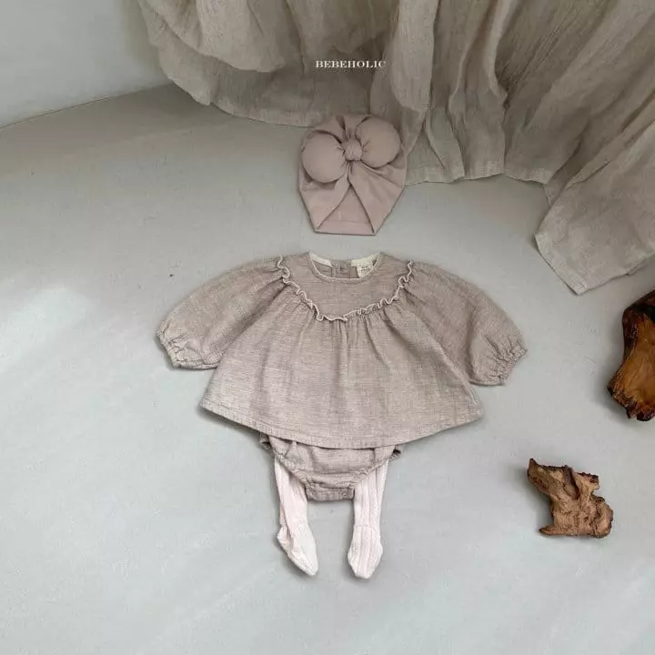 Bebe Holic - Korean Baby Fashion - #babyoutfit - Bennis Top Bottom Set - 5