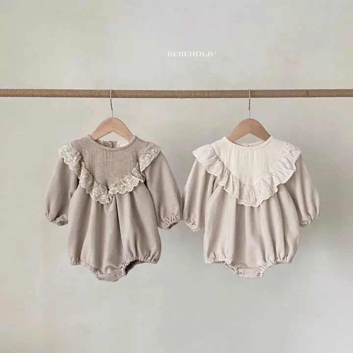 Bebe Holic - Korean Baby Fashion - #babyoutfit - Haze Frill Bodysuit - 8