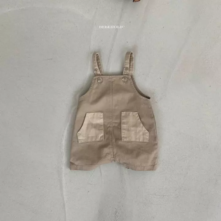 Bebe Holic - Korean Baby Fashion - #babywear - Ton Ton Dungarees Bodysuit - 8