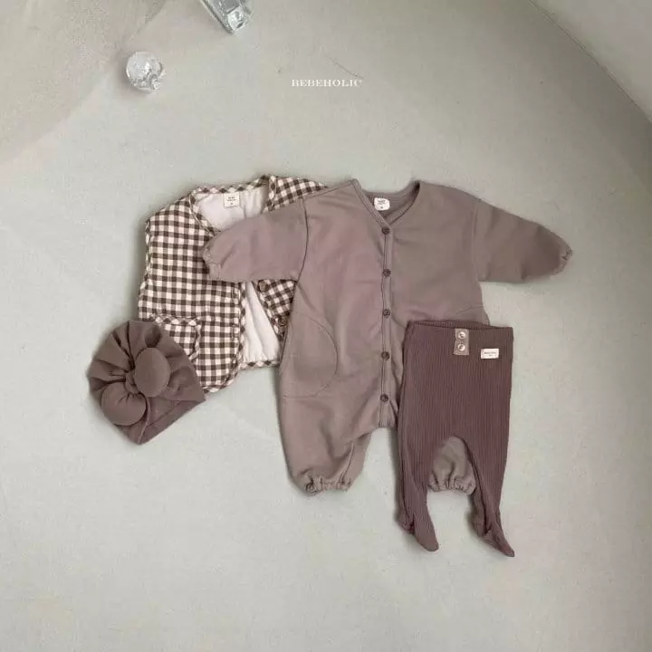 Bebe Holic - Korean Baby Fashion - #babyoutfit - Bear Bodysuit - 4