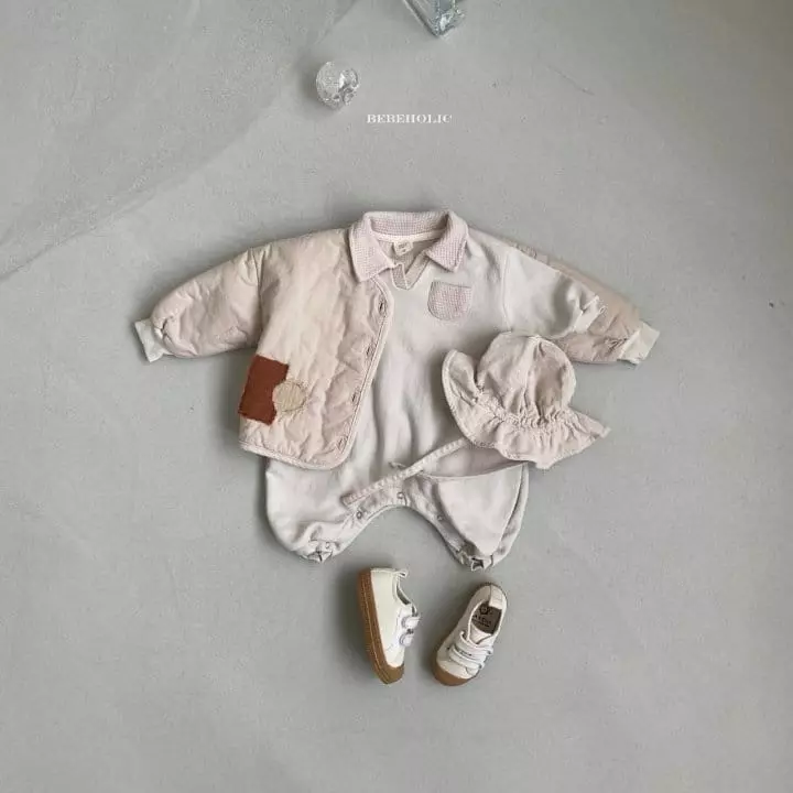 Bebe Holic - Korean Baby Fashion - #babywear - Waffle Collar Bodysuit - 3