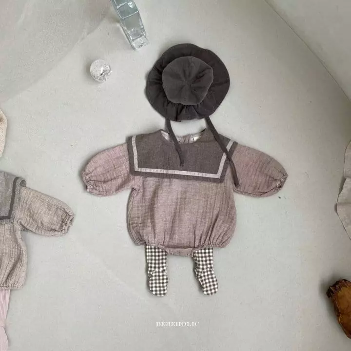 Bebe Holic - Korean Baby Fashion - #babywear - Haze Collar Bodysuit - 8