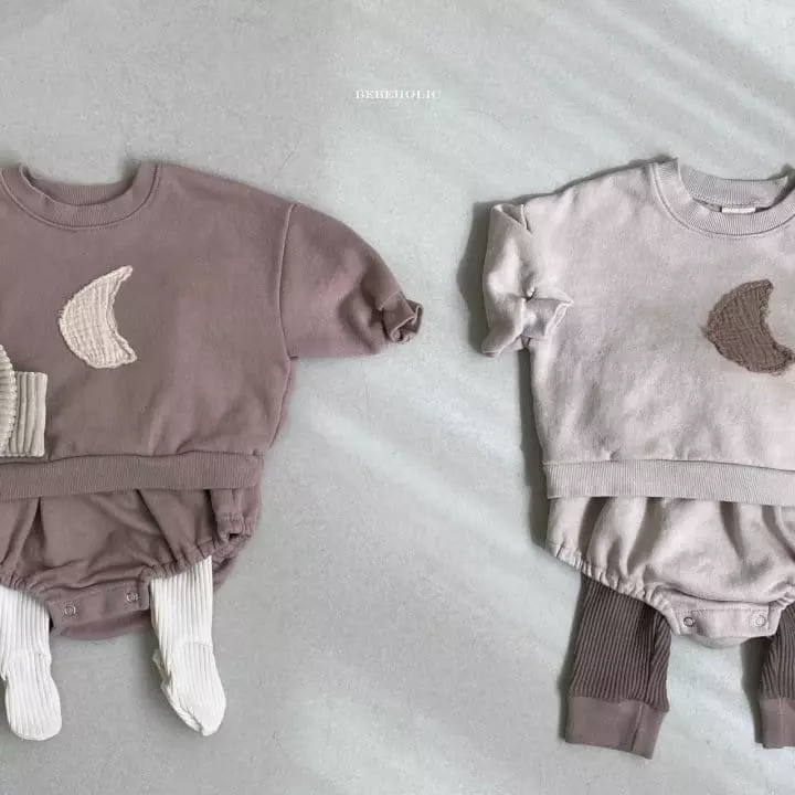 Bebe Holic - Korean Baby Fashion - #babywear - Moon Top Bottom Set - 2