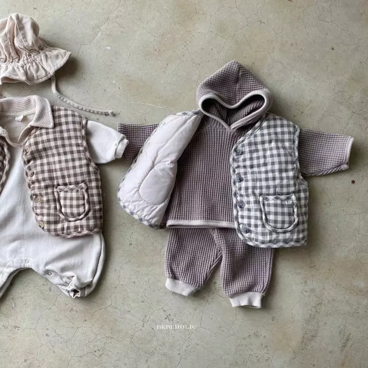 Bebe Holic - Korean Baby Fashion - #onlinebabyboutique - Bans Piping Vest - 2