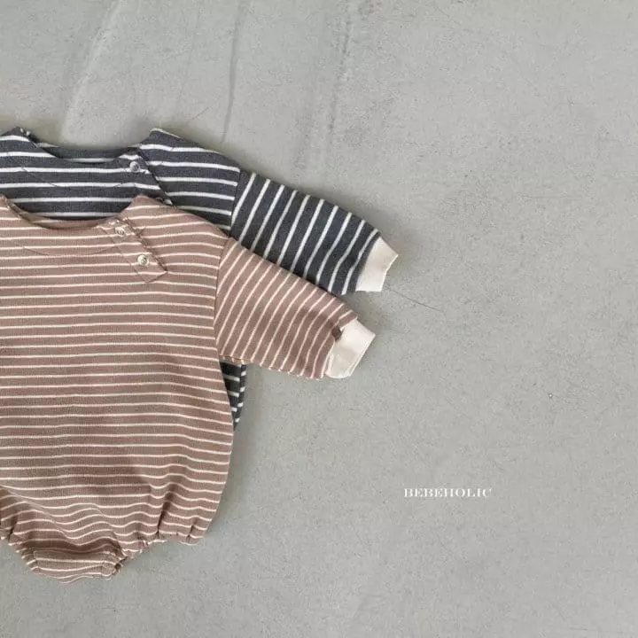 Bebe Holic - Korean Baby Fashion - #onlinebabyboutique - Bay Stripes Bodysuit - 6