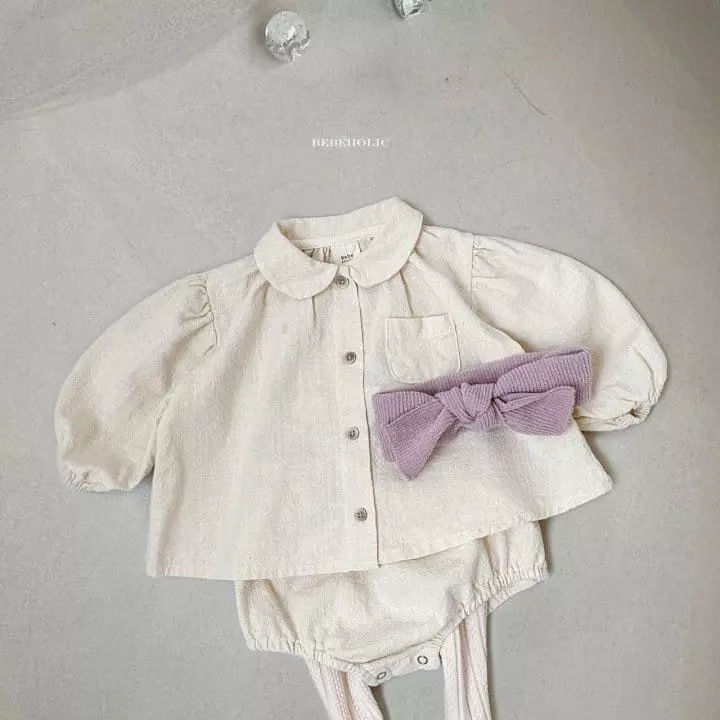 Bebe Holic - Korean Baby Fashion - #onlinebabyboutique - Circle Collar Top Bottom Set - 6