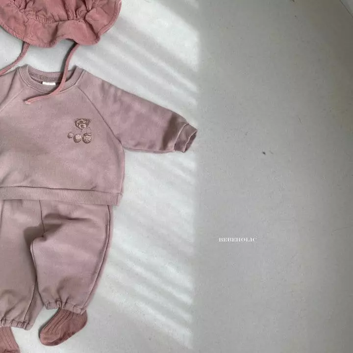 Bebe Holic - Korean Baby Fashion - #babywear - Bear Top Bottom Set - 4