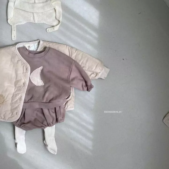 Bebe Holic - Korean Baby Fashion - #onlinebabyboutique - Moon Top Bottom Set - 3