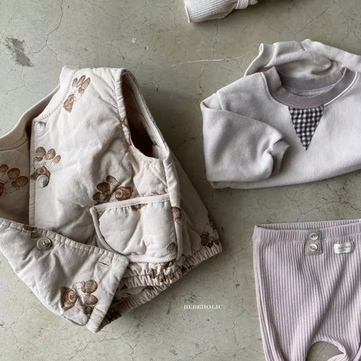 Bebe Holic - Korean Baby Fashion - #onlinebabyshop - Bear Vest - 5