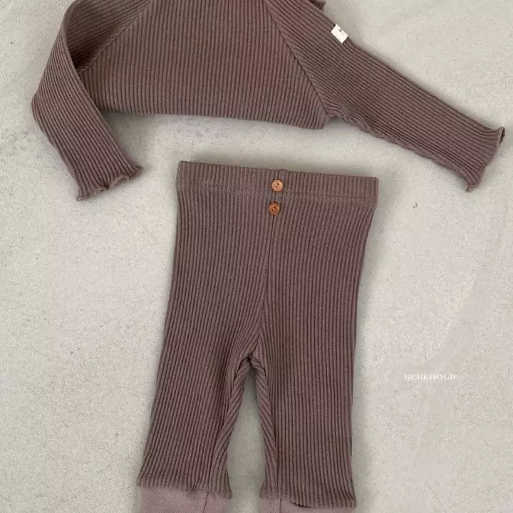 Bebe Holic - Korean Baby Fashion - #onlinebabyshop - Rib Leggings - 5