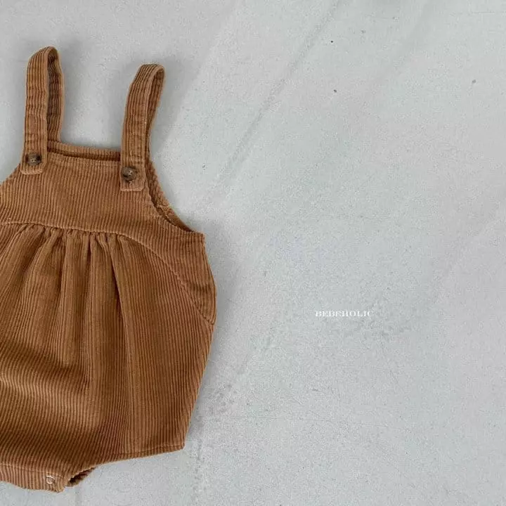 Bebe Holic - Korean Baby Fashion - #onlinebabyshop - Wrinkle Dungarees Bodysuit - 12