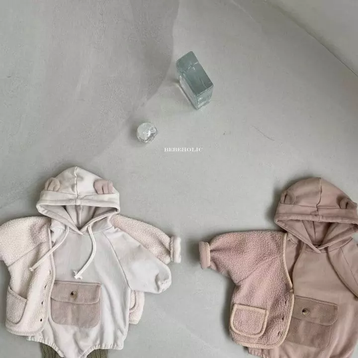Bebe Holic - Korean Baby Fashion - #onlinebabyshop - Kangaroo Bodysuit - 2