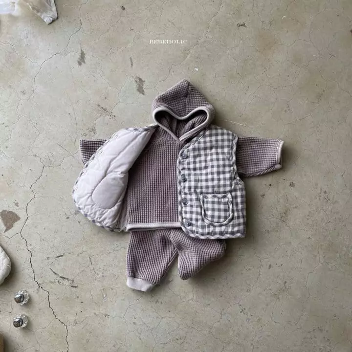 Bebe Holic - Korean Baby Fashion - #onlinebabyshop - Bans Piping Vest - 4