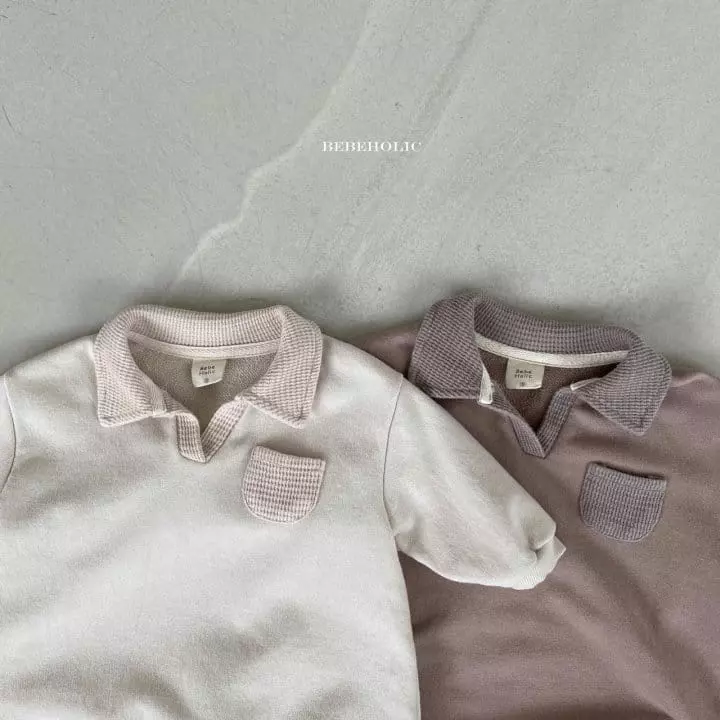 Bebe Holic - Korean Baby Fashion - #smilingbaby - Waffle Collar Bodysuit - 6