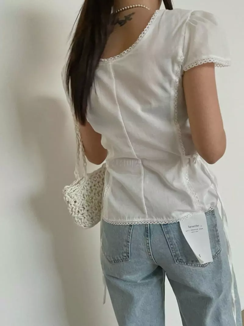 Breathe - Korean Women Fashion - #momslook - Gaberdine Blouse - 3