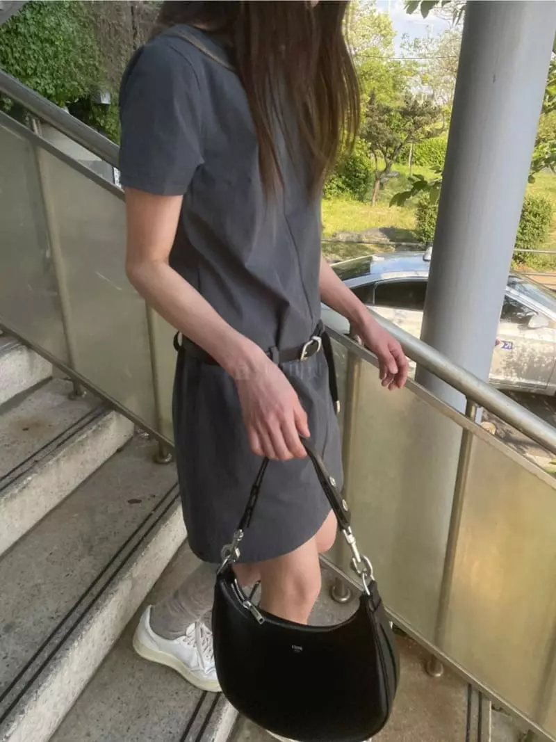 Breathe - Korean Women Fashion - #momslook - Stonr Washing One-piece - 2