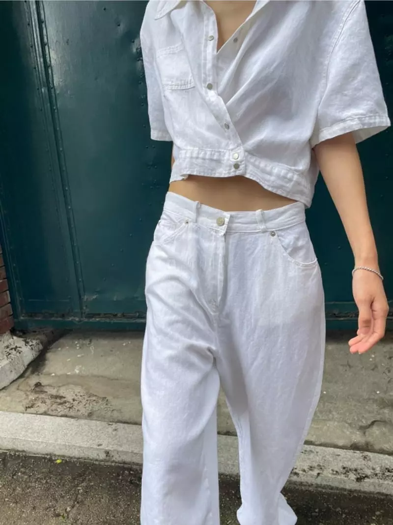 Breathe - Korean Women Fashion - #momslook - Canvers Top Bottom Set - 3