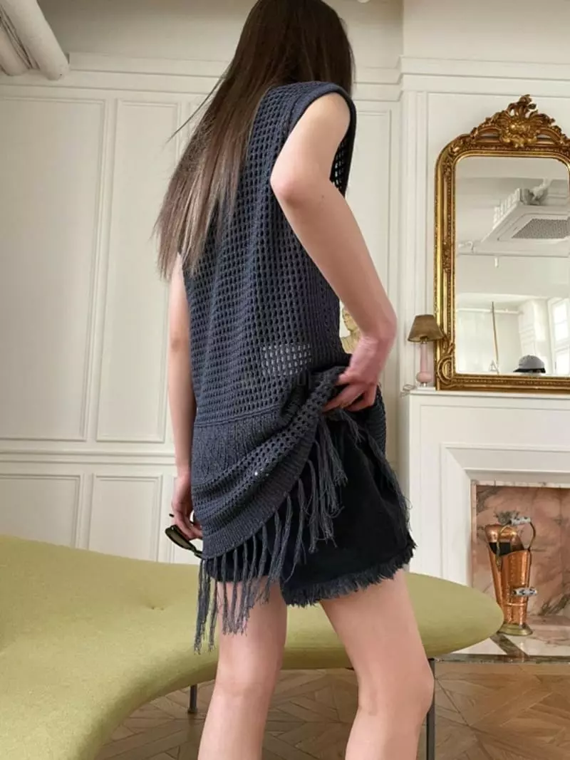 Breathe - Korean Women Fashion - #thelittlethings - 89 Vintage Knit Tee - 3