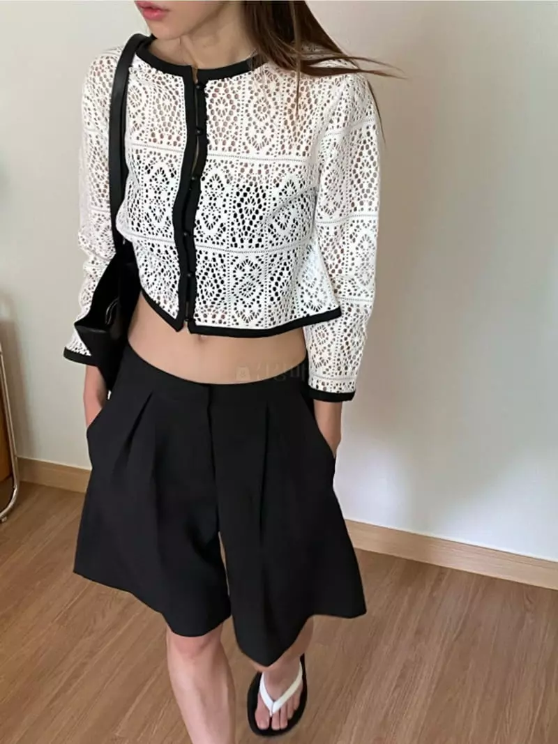 Breathe - Korean Women Fashion - #thelittlethings - Lace Color Cardigan