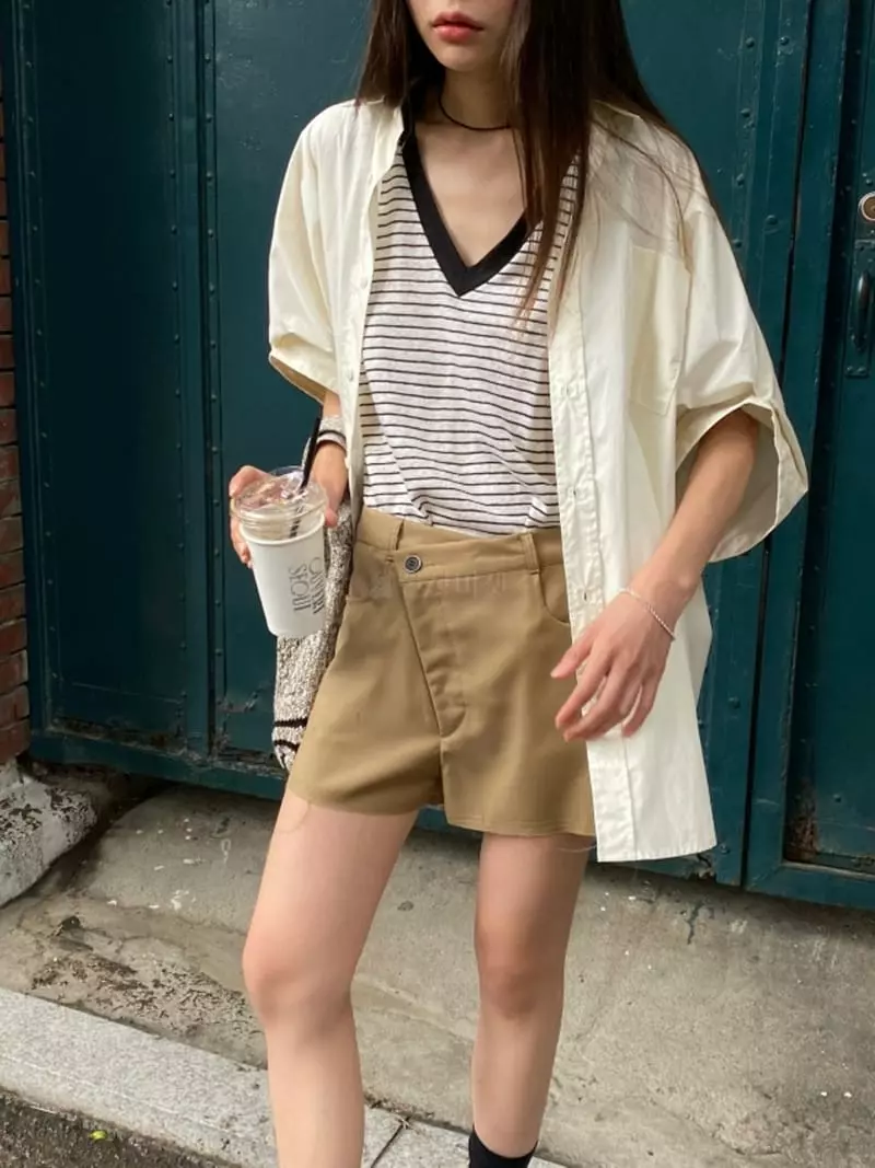Breathe - Korean Women Fashion - #womensfashion - Low Wrap Shorts - 2