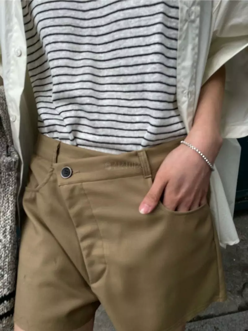 Breathe - Korean Women Fashion - #momslook - Low Wrap Shorts - 4
