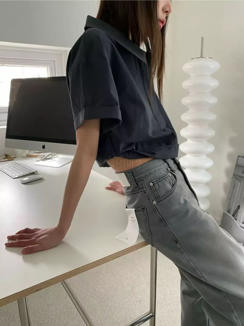 Breathe - Korean Women Fashion - #womensfashion - Roll-up Shirt