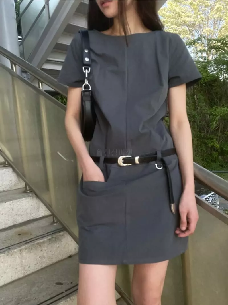 Breathe - Korean Women Fashion - #womensfashion - Stonr Washing One-piece - 3