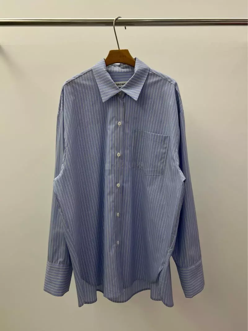 Browns - Korean Women Fashion - #momslook - Multi Stripes Shirt - 7