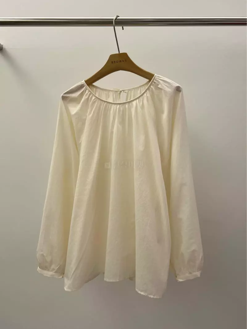 Browns - Korean Women Fashion - #shopsmall - Fluffy Shirring Blouse - 5