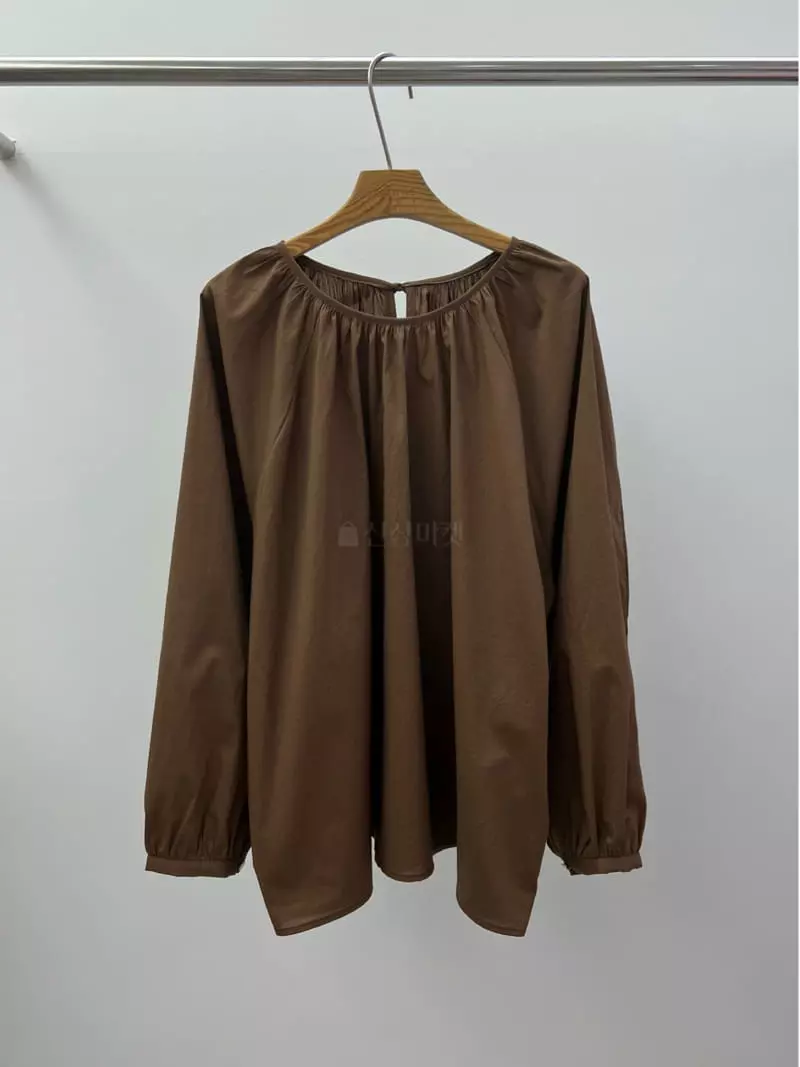 Browns - Korean Women Fashion - #thelittlethings - Fluffy Shirring Blouse - 7