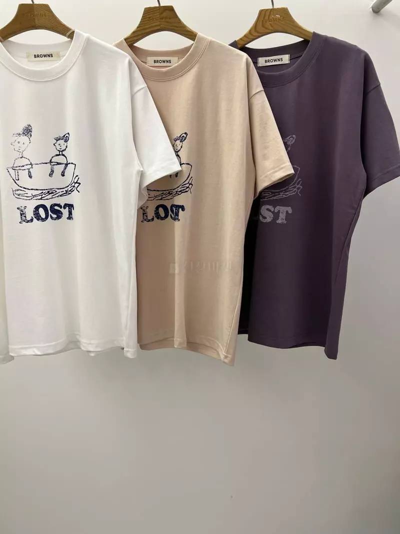 Browns - Korean Women Fashion - #vintageinspired - Under Paint Tee - 2