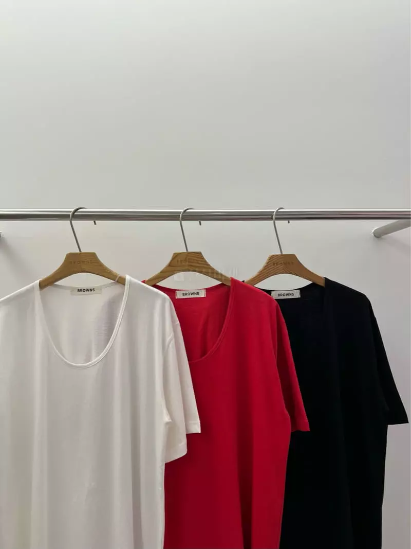 Browns - Korean Women Fashion - #vintageinspired - Le Meru Tee