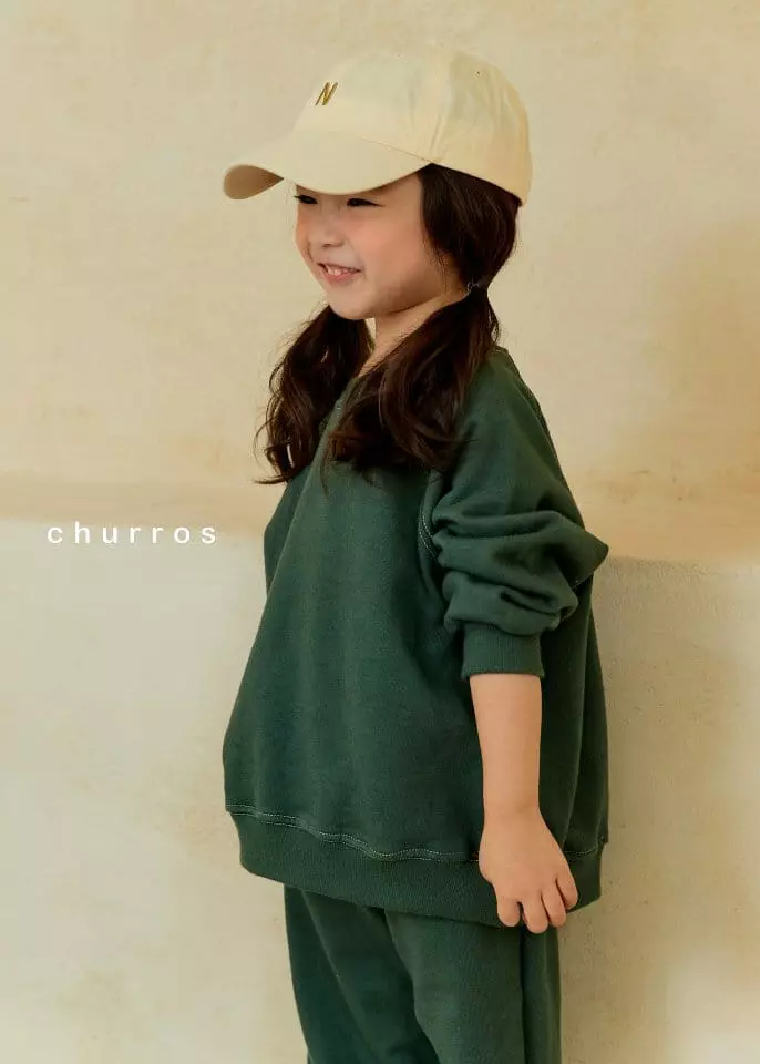 Churros - Korean Children Fashion - #Kfashion4kids - Stitch Color Top Bottom Set - 12