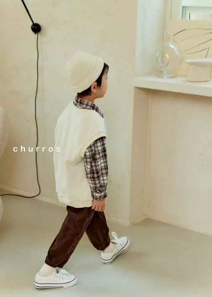 Churros - Korean Children Fashion - #Kfashion4kids - Rib Slit Pants - 7