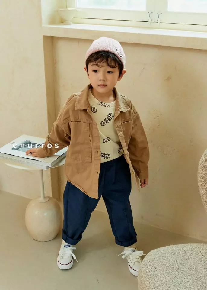 Churros - Korean Children Fashion - #Kfashion4kids - Front Slit Pants - 5