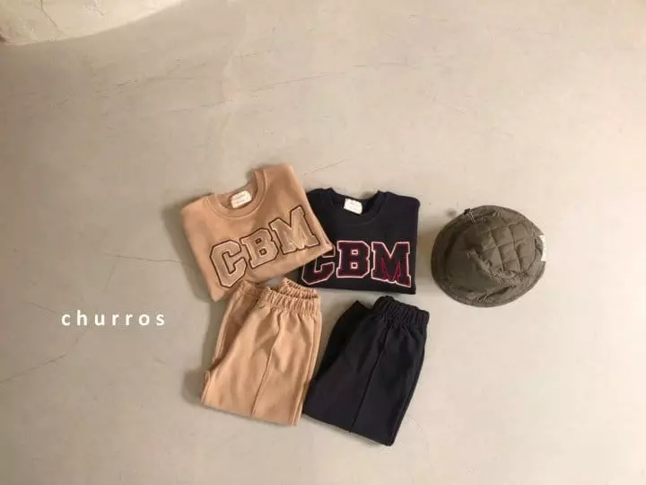 Churros - Korean Children Fashion - #childofig - CBM Embroidery Top Bottom Set - 7
