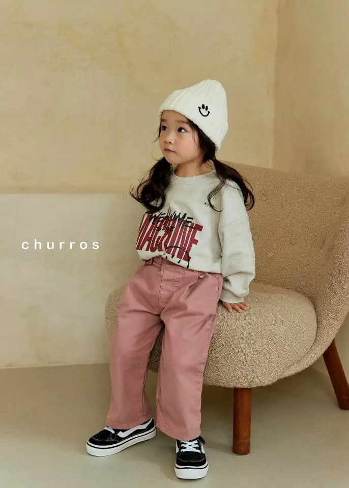 Churros - Korean Children Fashion - #childofig - Welcome Smile Sweatshirt - 8