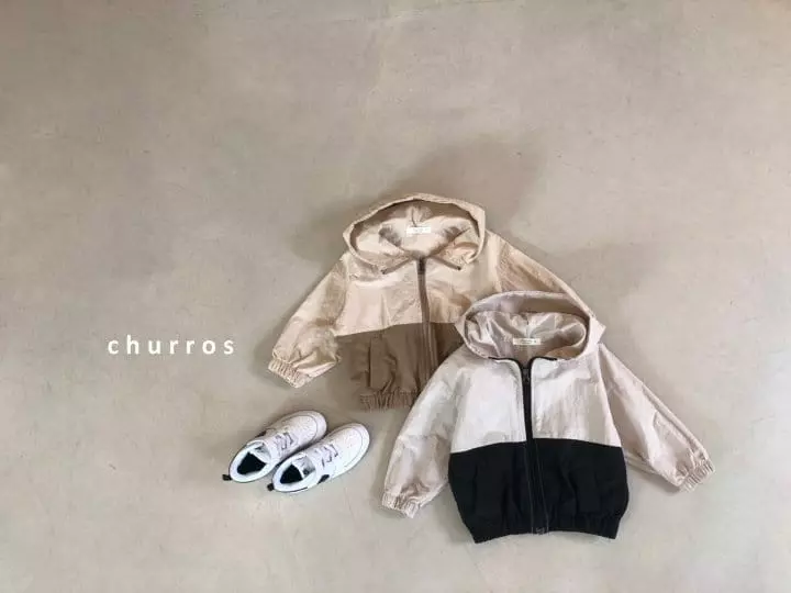 Churros - Korean Children Fashion - #childofig - Notin Nylon Hoody Jumper - 2
