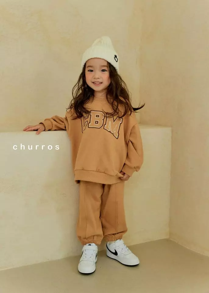 Churros - Korean Children Fashion - #childrensboutique - CBM Embroidery Top Bottom Set - 8
