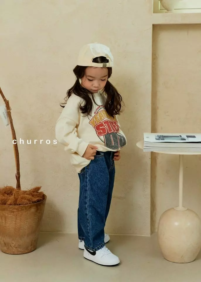 Churros - Korean Children Fashion - #childrensboutique - Easy Wide Jeans - 5