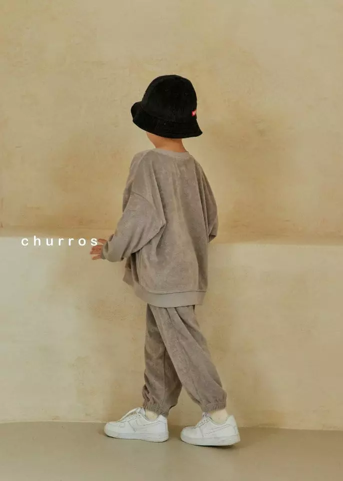 Churros - Korean Children Fashion - #childrensboutique - Towel Top Bottom Set - 12