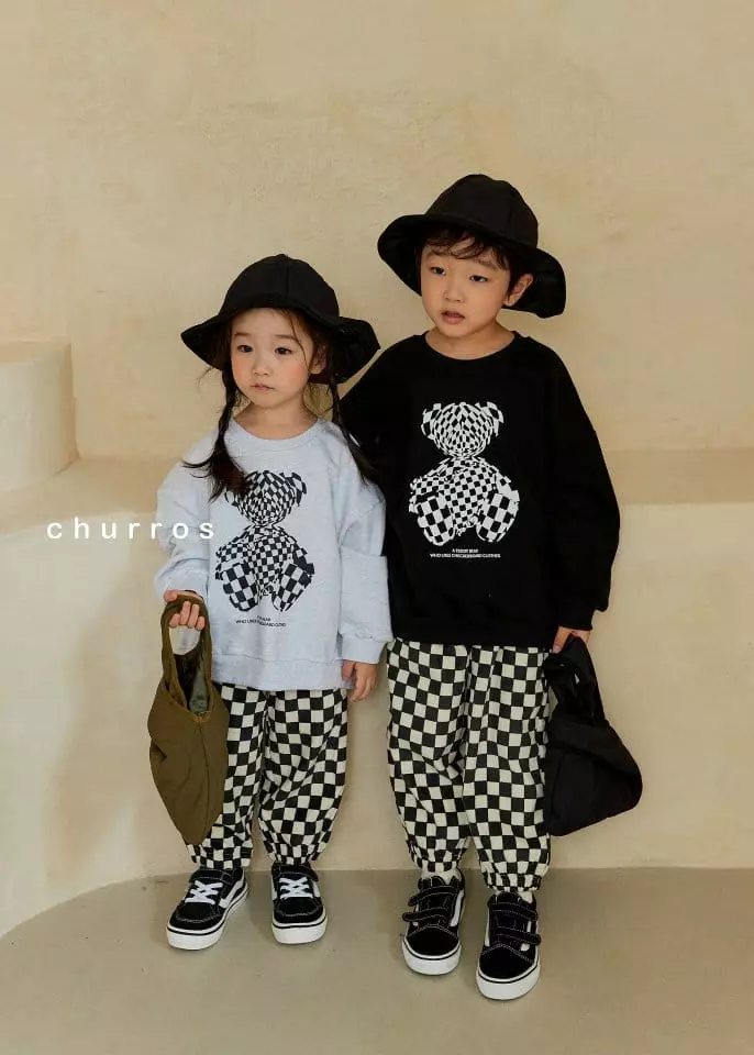 Churros - Korean Children Fashion - #childrensboutique - Check Board Pants - 7