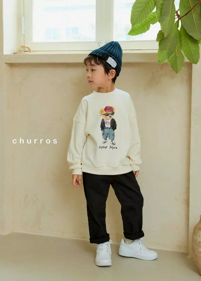 Churros - Korean Children Fashion - #childrensboutique - Hip Star Bear Sweatshirt