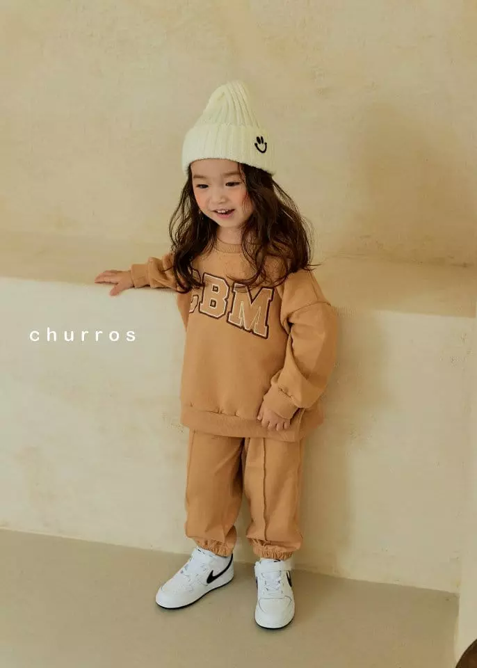 Churros - Korean Children Fashion - #designkidswear - CBM Embroidery Top Bottom Set - 9